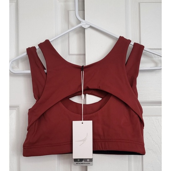 Endeavor Athletics Women's Peep Athletic Sports Bra- Size Medium - Picture 7 of 7